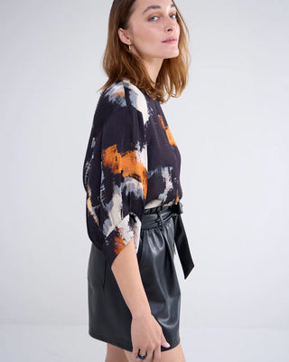 Painted Print Blouse