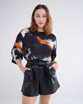 Painted Print Blouse