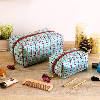 Silk Kantha Toiletry Bag