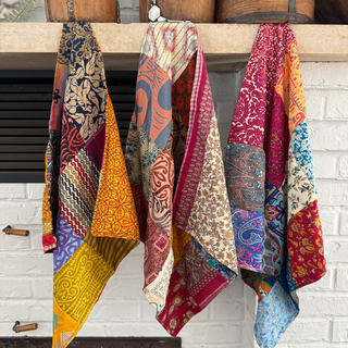 Patchwork Silk Bandana — Upcycled