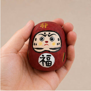Carved Japanese Daruma Doll