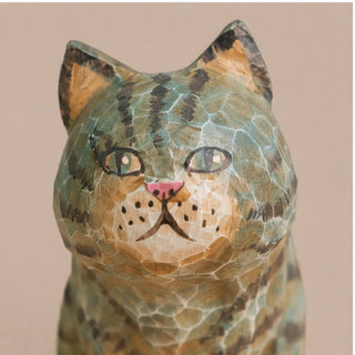 Vintage-Inspired Cat Figurine