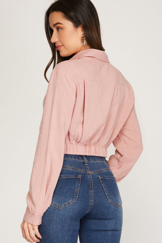 The Seabreeze Twist-Front Blouse