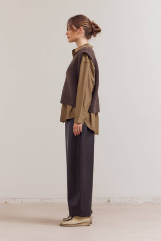 The Umber Knit Shell