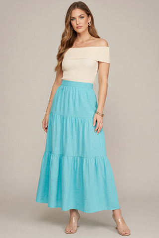Chloe Tiered Maxi Skirt