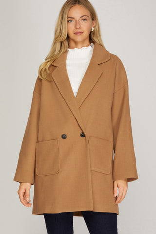 The Kestrel Oversized Double Button Coat