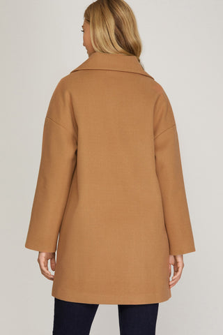 The Kestrel Oversized Double Button Coat