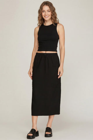 The Rook Cargo Midi Skirt