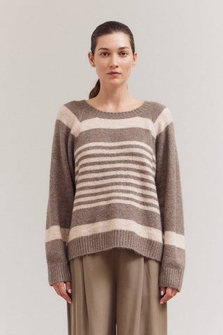 The Heather Stripe Sweater