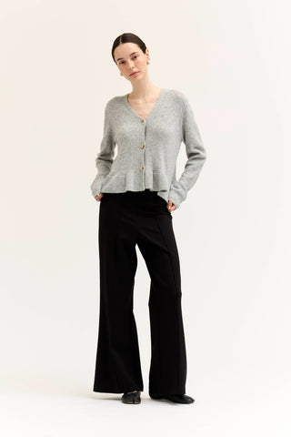 The Linnet Ruffle Hem Cardigan