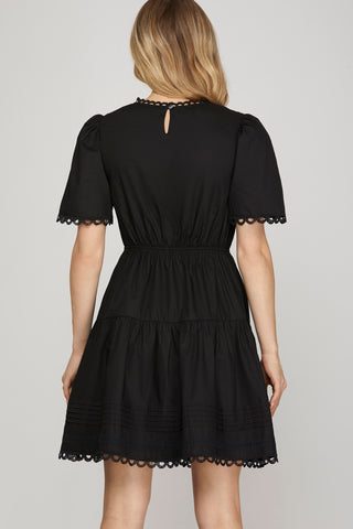 The Nightingale Lace Tiered Dress