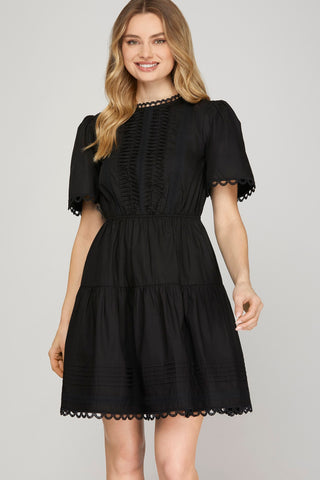 The Nightingale Lace Tiered Dress