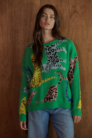 The Safari Animal Jacquard Sweater