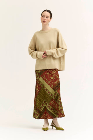 The Vesper Print Slip Skirt