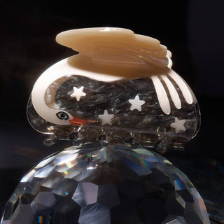 Cygnus Swan & Stars Acetate Claw Clip