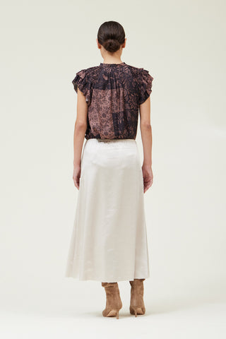 Aurora Satin Bias Skirt