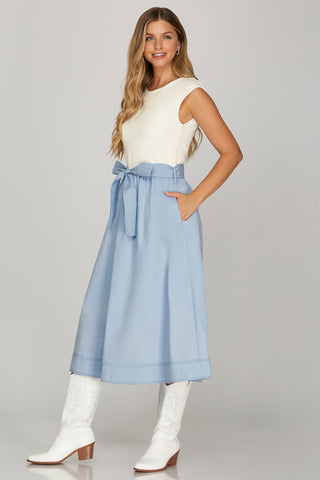 Regatta Tie Waist Midi Dress
