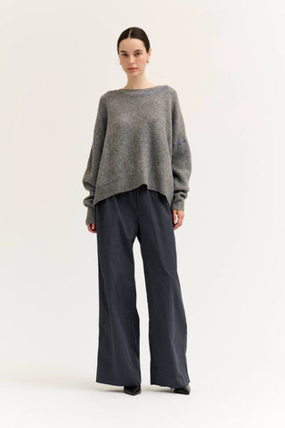 The Heron Contrast Stitch Sweater