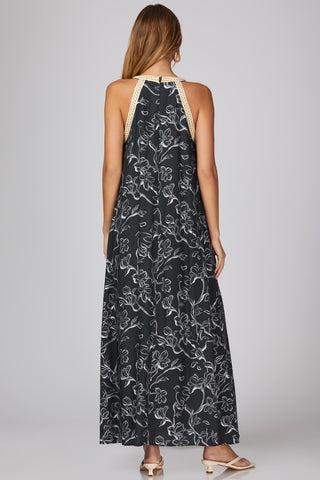 Nightingale Halter Maxi Dress