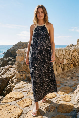 Nightingale Halter Maxi Dress