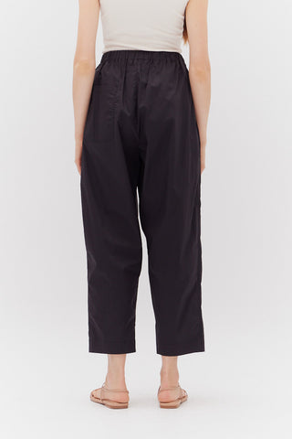 Cotton Poplin Barrel Pants