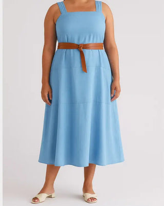 Midi Wrap Belt - Cognac