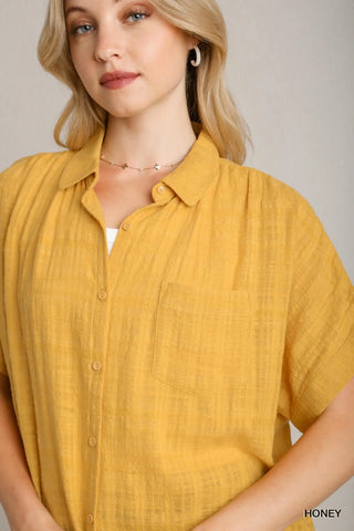 Vanessa Collared Button Down Top