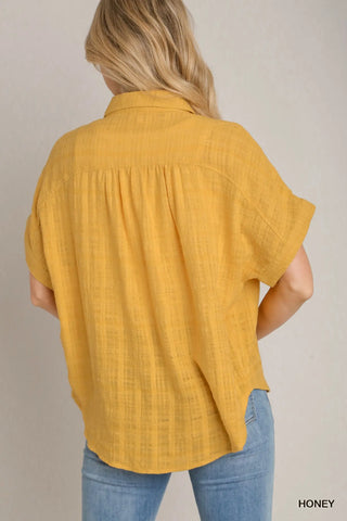 Vanessa Collared Button Down Top