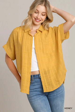 Vanessa Collared Button Down Top