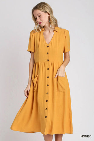 Vanessa Collared Button Down Dress