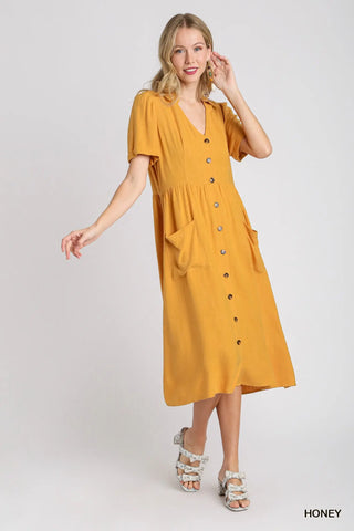 Vanessa Collared Button Down Dress