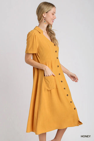 Vanessa Collared Button Down Dress