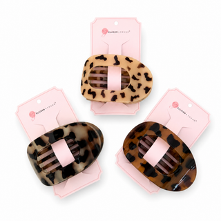 Tortoise Flat Hair Claw Clip