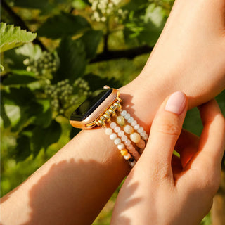 Amazonite Pearl Essence Stretch Apple Watch Strap - 5.75-6.25