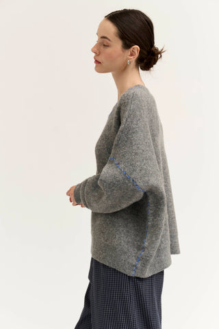 The Heron Contrast Stitch Sweater