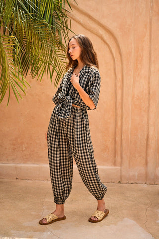 The Vanessa Linen Gingham Shirt