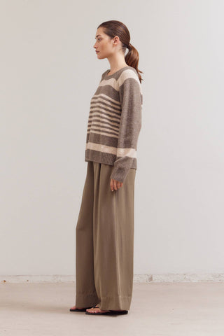 The Heather Stripe Sweater