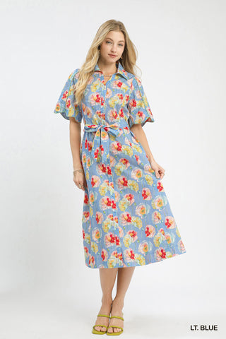 The Skyler Poppy Midi Dress
