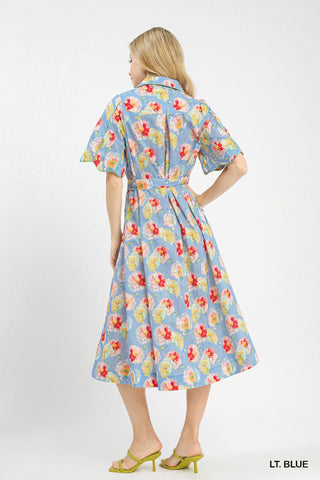 The Skyler Poppy Midi Dress