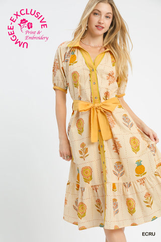 The Ochre Stitch Midi Dress