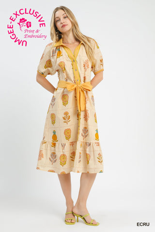 The Ochre Stitch Midi Dress