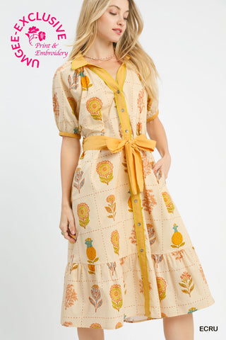 The Ochre Stitch Midi Dress