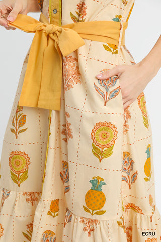 The Ochre Stitch Midi Dress