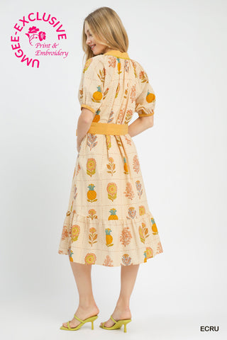 The Ochre Stitch Midi Dress