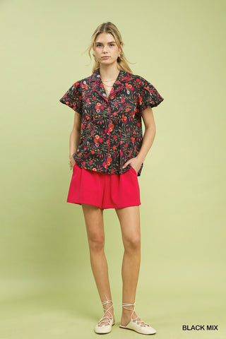 The Poppy Blouse (Black)