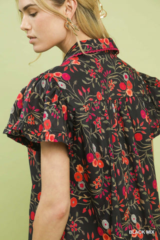 The Poppy Blouse (Black)