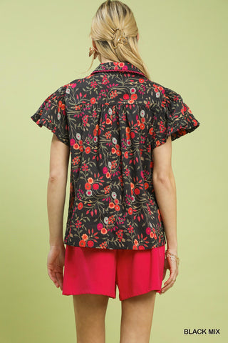 The Poppy Blouse (Black)