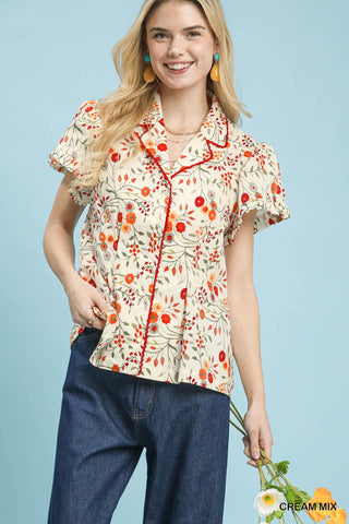 The Poppy Blouse (Cream)