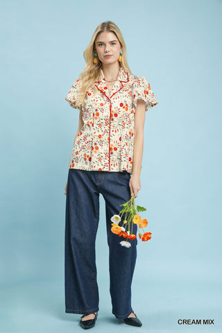 The Poppy Blouse (Cream)