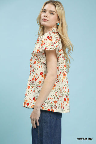 The Poppy Blouse (Cream)
